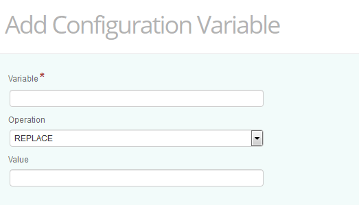 Setting configuration variables for Monitoring Studio 9.0.00