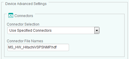 Specifying the Connector File Name to monitor Hitachi USP and VSP