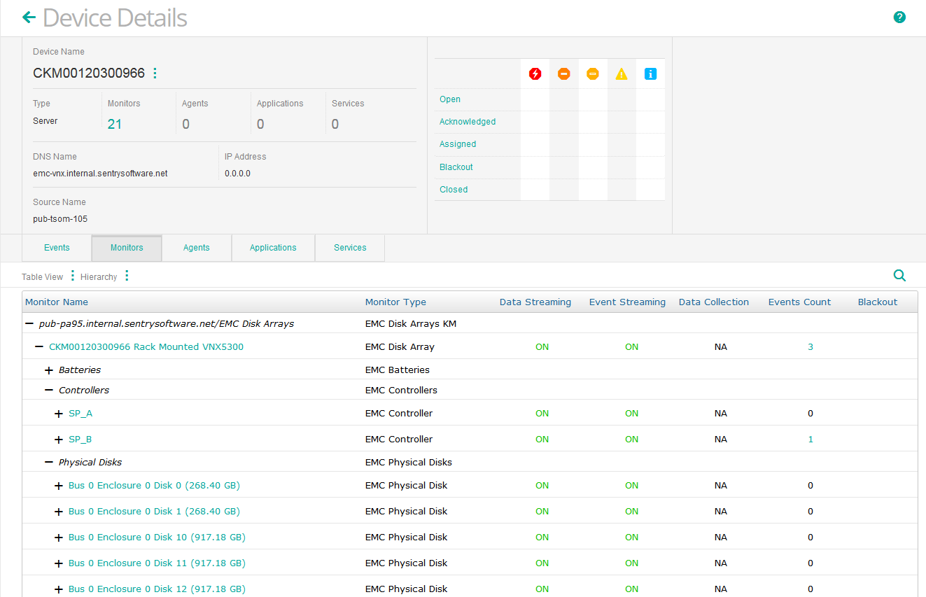 Monitoring VNX disk arrays with EMC Disk Arrays KM for PATROL - SAN Monitoring only