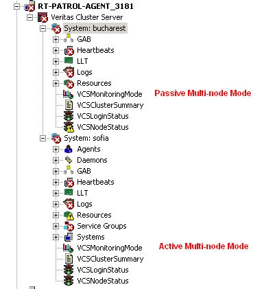 Remote  Monitoring from a Non-Cluster Node - PATROL Tree View