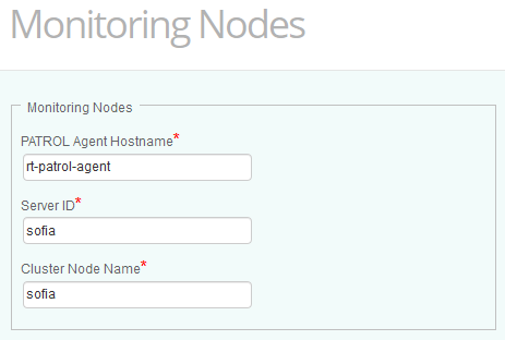 Configuring the Monitoring Node - sofia