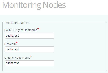 Configuring the Monitoring Node - bucharest