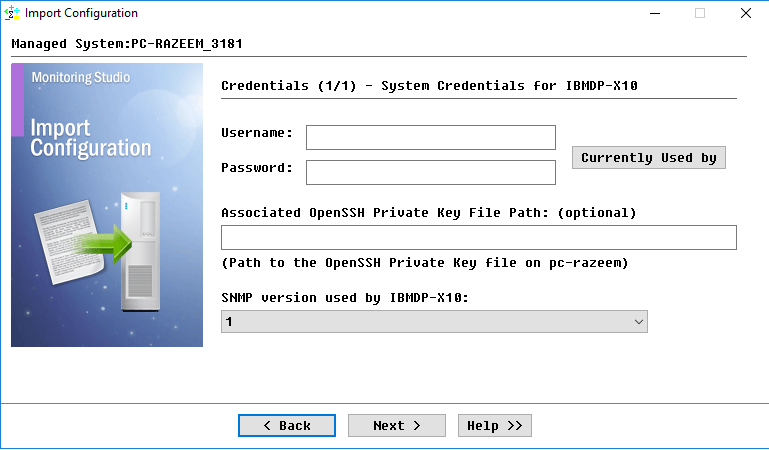 Select the SNMP Protocol version used by IBM DataPower