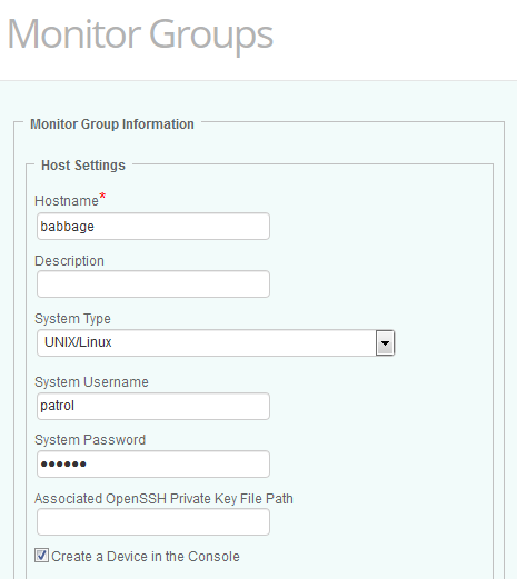 Configuring a Monitor Group