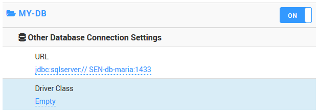 Providing the Database Connection Settings