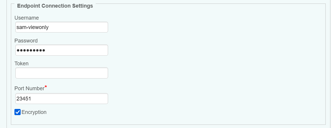 Hitachi - Configuring the Endpoint Connection Settings