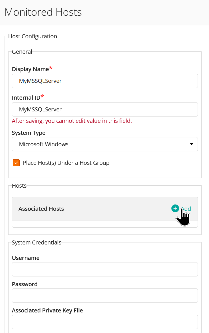 Monitored Host and Template