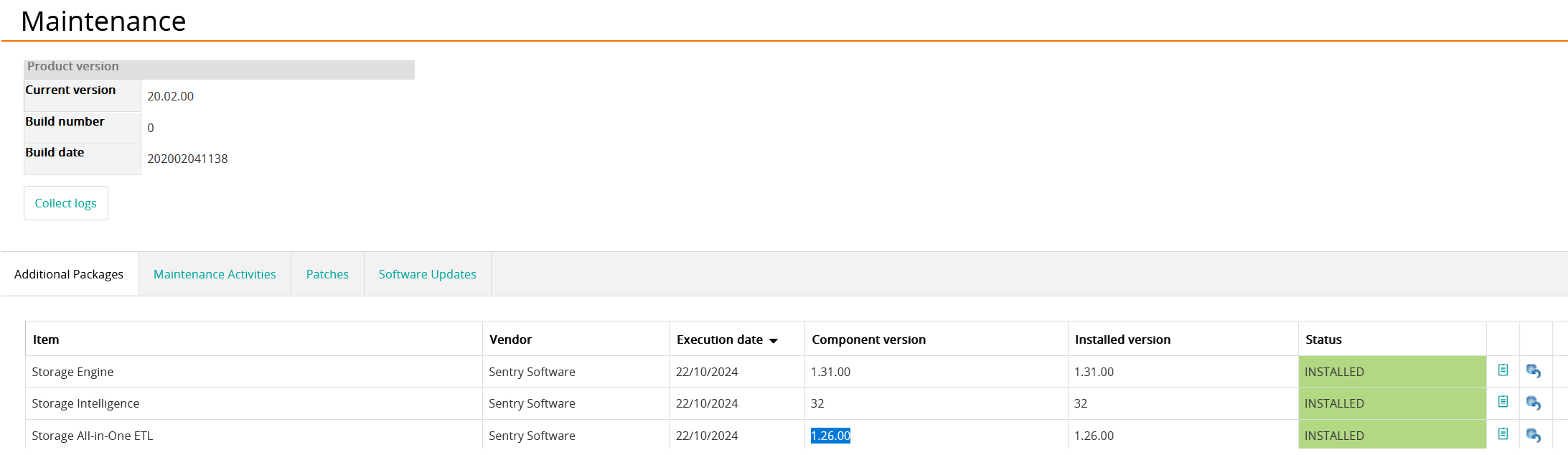  Verifying ETL version